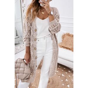 Azura Exchange  Hollow-out Knit Cardigan